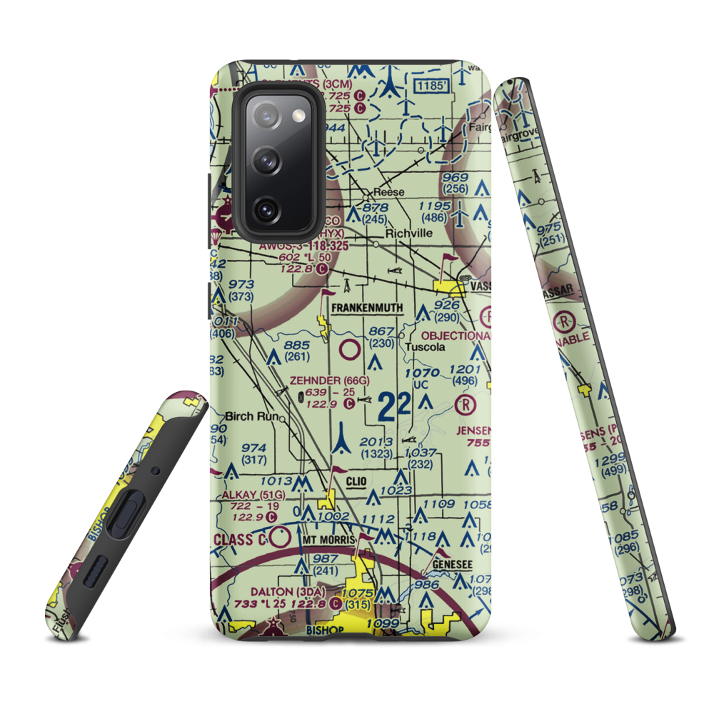 Wm 'Tiny' Zehnder Field (66G) VFR Sectional Samsung Phone Case Samsung Galaxy S20 FE model shown