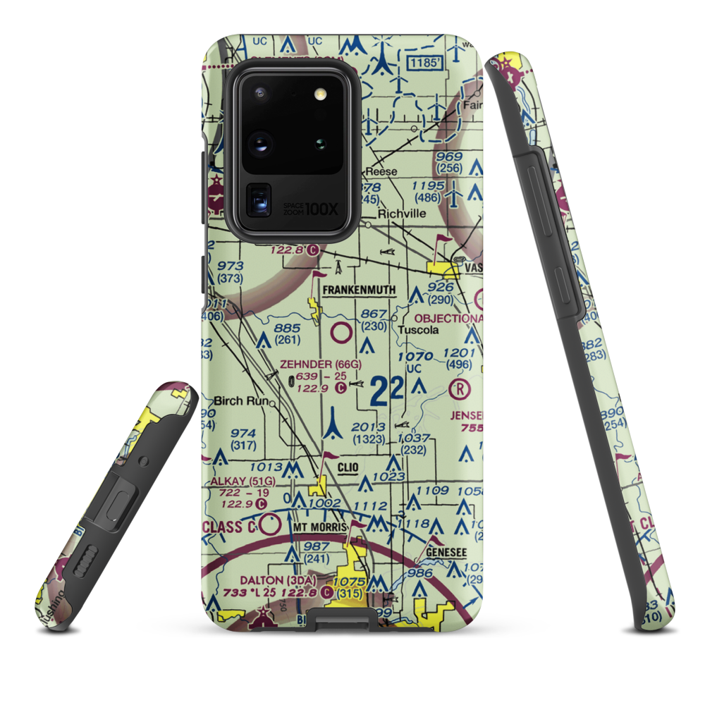 Wm 'Tiny' Zehnder Field (66G) VFR Sectional Samsung Phone Case Samsung Galaxy S20 Ultra model shown
