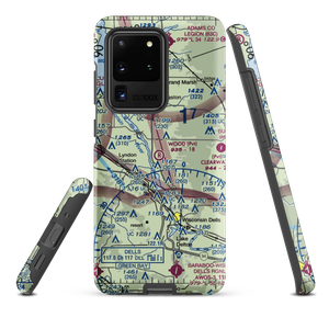 Wood Airport (8WI0) VFR Sectional Samsung Phone Case