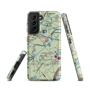 Wood Farm Airport (4VA0) VFR Sectional Samsung Phone Case