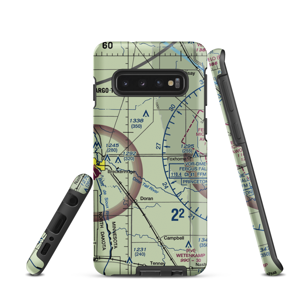 Yaggie Private Airport (69MN) VFR Sectional Samsung Phone Case Samsung Galaxy S10 model shown