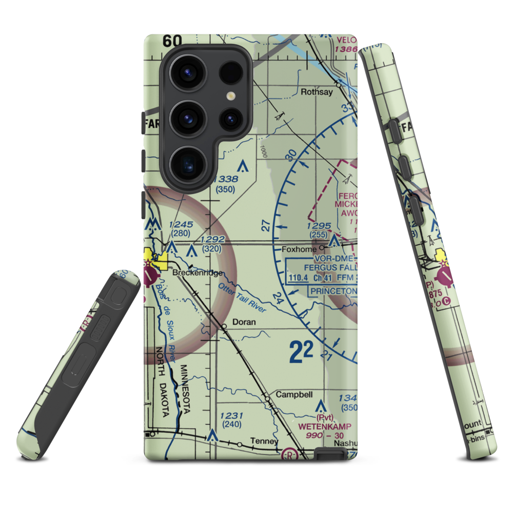 Yaggie Private Airport (69MN) VFR Sectional Samsung Phone Case Samsung Galaxy S23 Ultra model shown