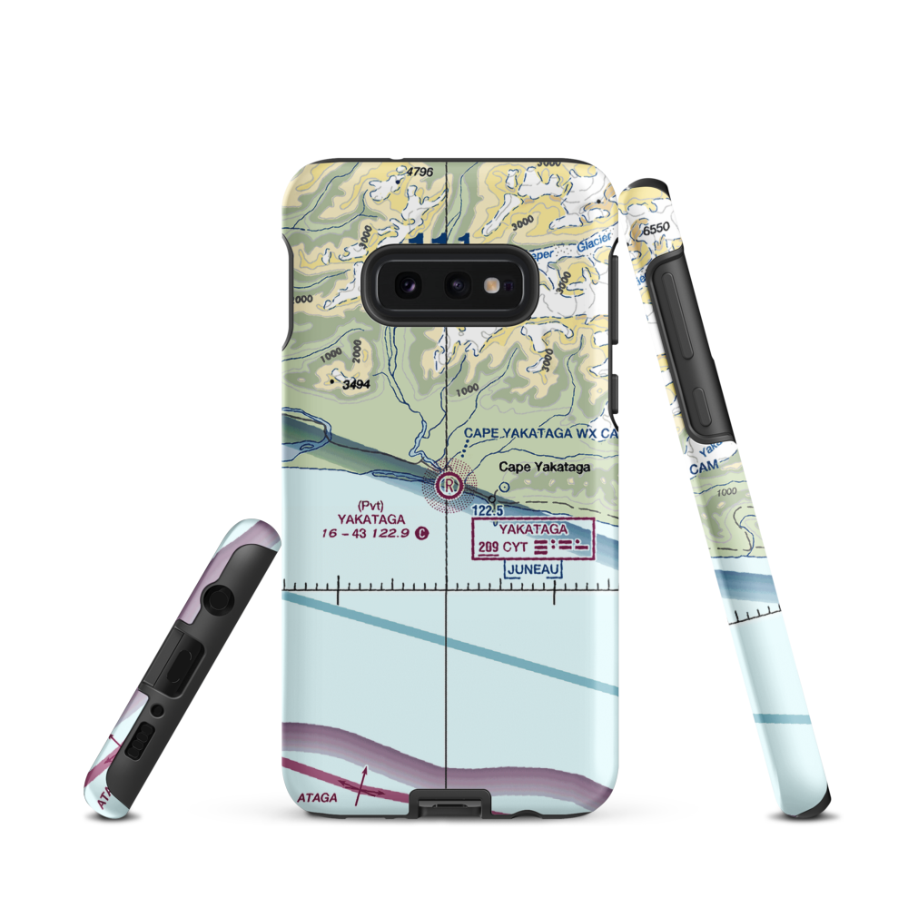 Yakataga Airport (CYT) VFR Sectional Samsung Phone Case Samsung Galaxy S10 Plus model shown
