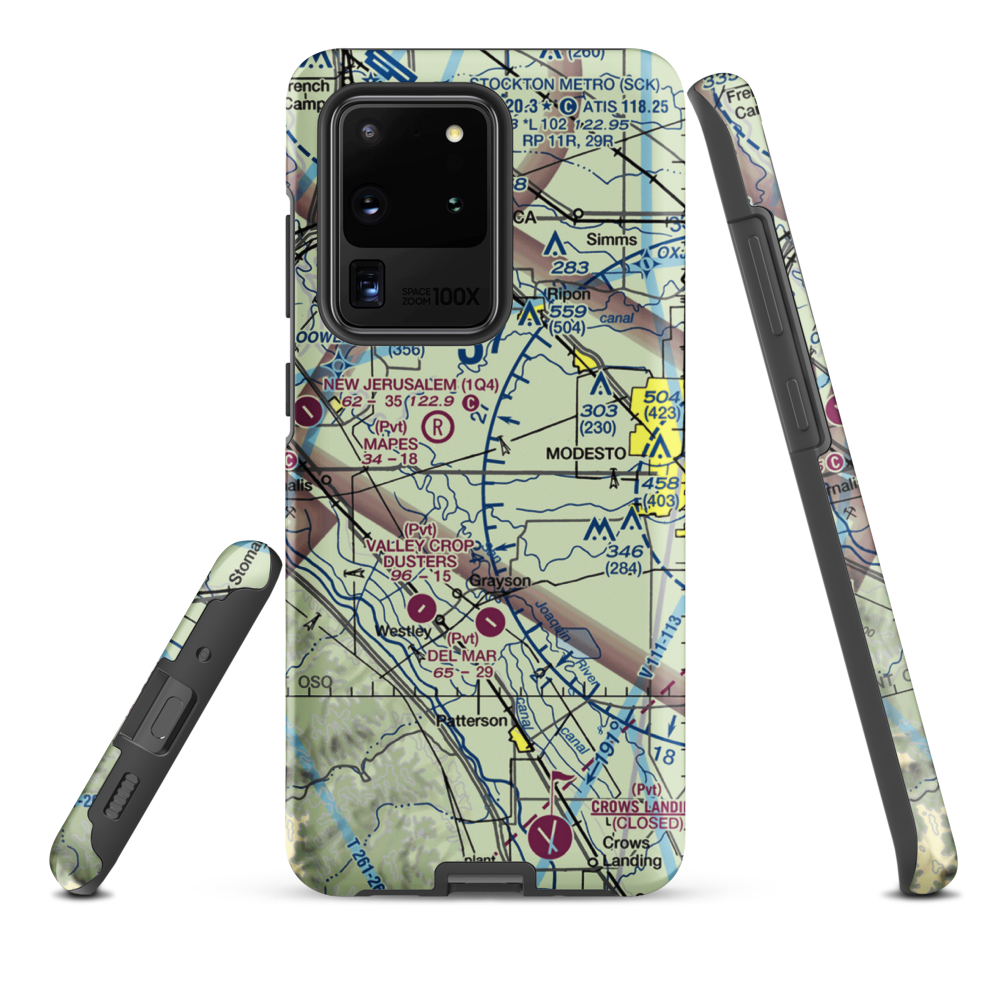 Yandell Ranch Airport (4CA8) VFR Sectional Samsung Phone Case Samsung Galaxy S20 Ultra model shown