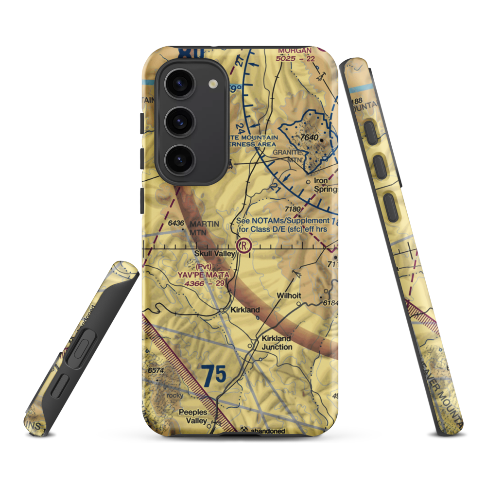 Yav'pe Ma'ta Airport (16AZ) VFR Sectional Samsung Phone Case Samsung Galaxy S23 Plus model shown