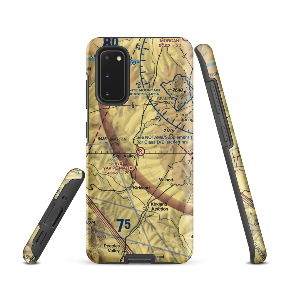 Yav'pe Ma'ta Airport (16AZ) VFR Sectional Samsung Phone Case Samsung Galaxy S20 model shown