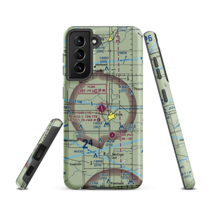 York Municipal Airport (JYR) VFR Sectional Samsung Phone Case