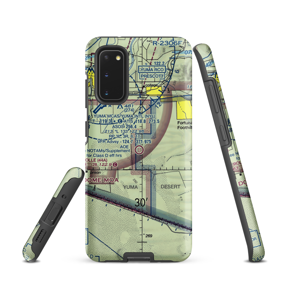 Yuma Auxiliary AAF #2 (US-0254) VFR Sectional Samsung Phone Case Samsung Galaxy S20 model shown