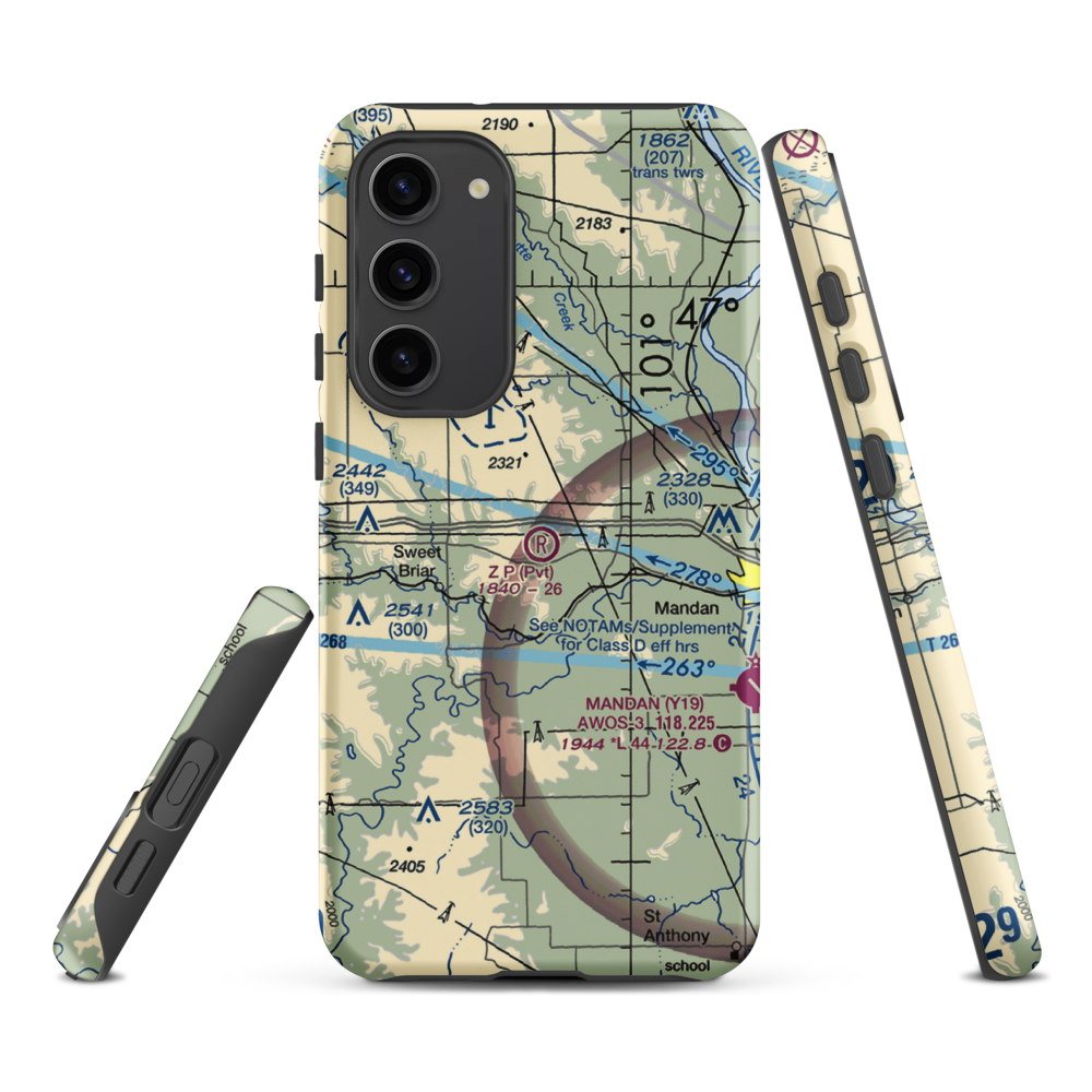 Z. P. Field (64ND) VFR Sectional Samsung Phone Case Samsung Galaxy S23 Plus model shown