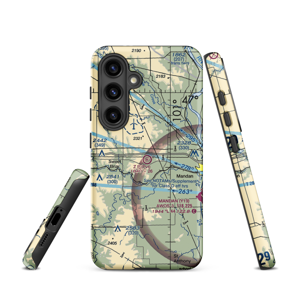 Z. P. Field (64ND) VFR Sectional Samsung Phone Case Samsung Galaxy S24 model shown