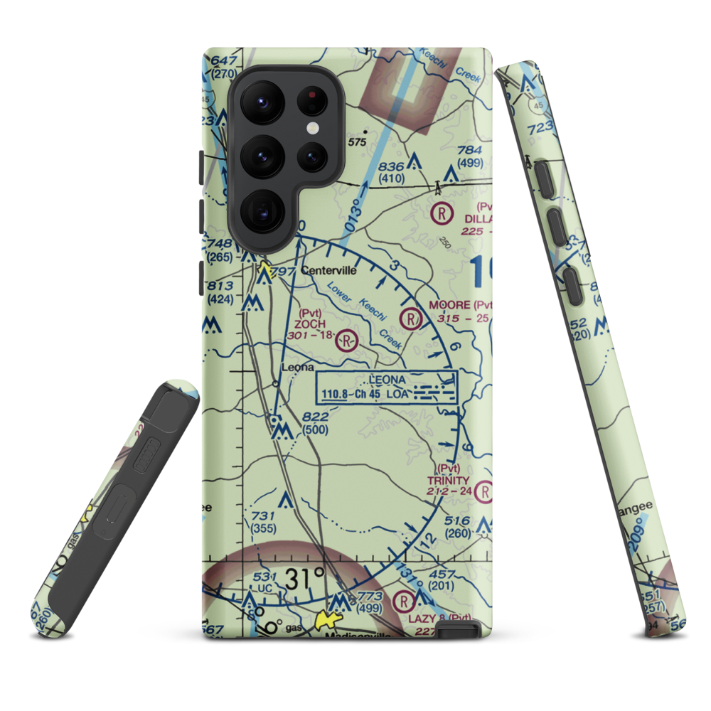 Zoch Airport (70TA) VFR Sectional Samsung Phone Case Samsung Galaxy S22 Ultra model shown