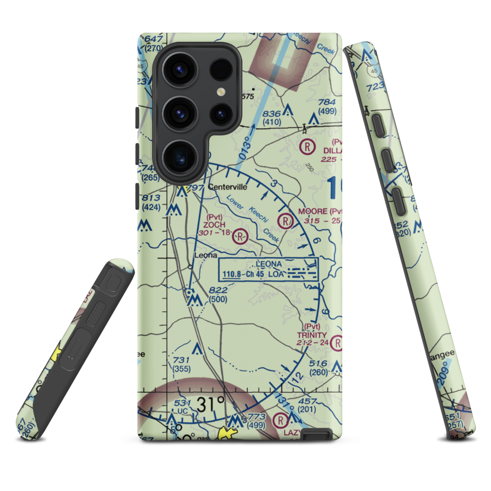 Zoch Airport (70TA) VFR Sectional Samsung Phone Case Samsung Galaxy S23 Ultra model shown