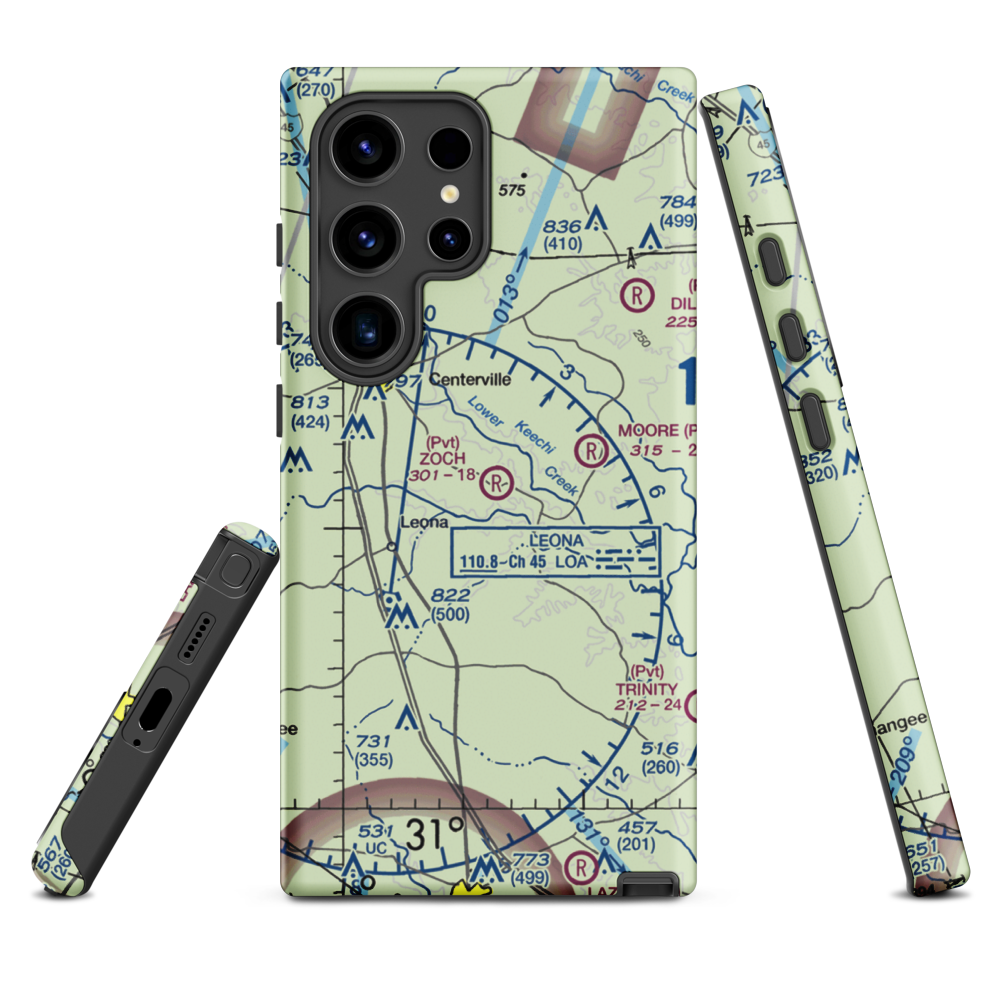Zoch Airport (70TA) VFR Sectional Samsung Phone Case Samsung Galaxy S24 Ultra model shown