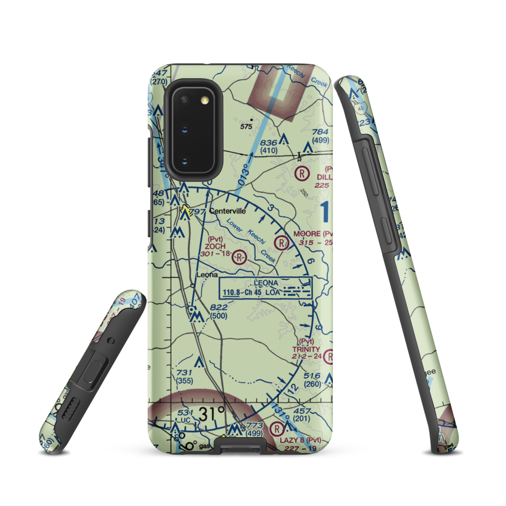 Zoch Airport (70TA) VFR Sectional Samsung Phone Case Samsung Galaxy S20 model shown