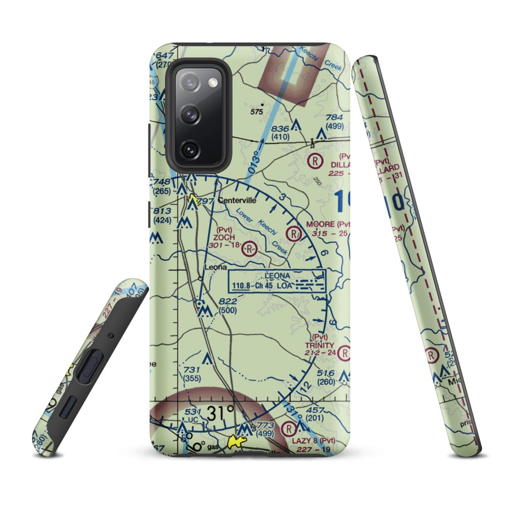 Zoch Airport (70TA) VFR Sectional Samsung Phone Case Samsung Galaxy S20 FE model shown