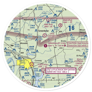 Arkavalley Airport (12A) VFR Sectional Sticker (30 mile)