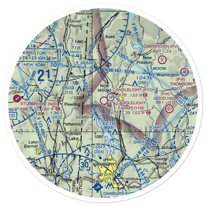 Candlelight Farms Airport (11N) VFR Sectional Sticker (30 mile)