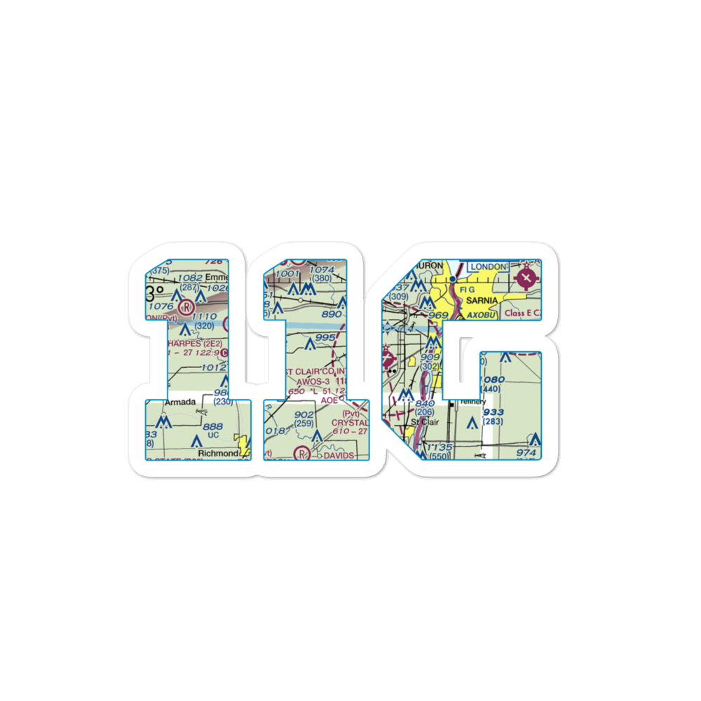 Johnson Field (11G) VFR Sectional Sticker 