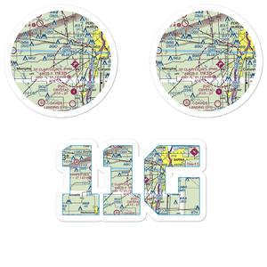 Johnson Field (11G) VFR Sectional Sticker Pack