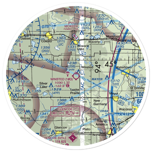 Winsted Municipal Airport (10D) VFR Sectional Sticker (30 mile)