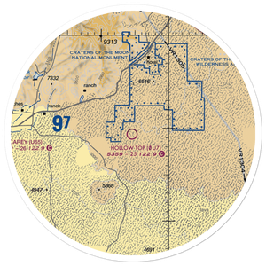 Hollow Top Airport (0U7) VFR Sectional Sticker (30 mile)