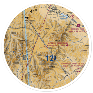 Copper Basin Airport (0U2) VFR Sectional Sticker (30 mile)