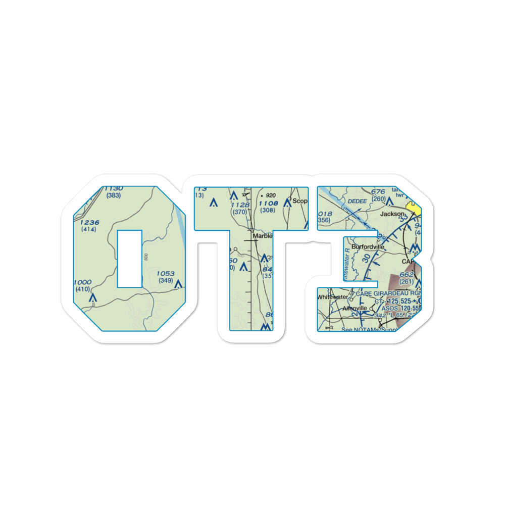 Ira Biffle Airfield (0T3) VFR Sectional Sticker 