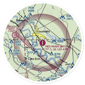 The Red River Airport (0R7) VFR Sectional Sticker (20 mile)