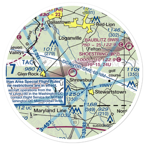 Shoestring Aviation Airfield (0P2) VFR Sectional Sticker (20 mile)