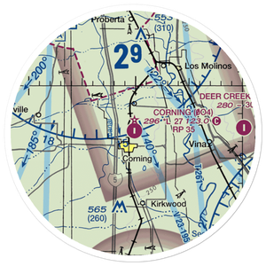 Corning Municipal Airport (0O4) VFR Sectional Sticker (20 mile)