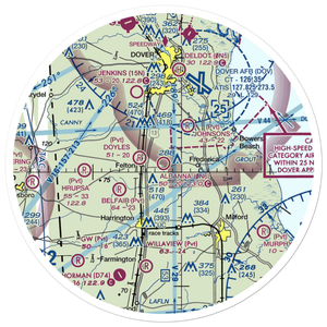 Albanna Aviation Airport (0N6) VFR Sectional Sticker (30 mile)