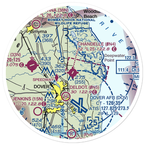 Chandelle Airport (0N4) VFR Sectional Sticker (20 mile)