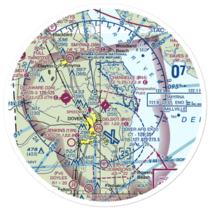 Chandelle Airport (0N4) VFR Sectional Sticker (30 mile)