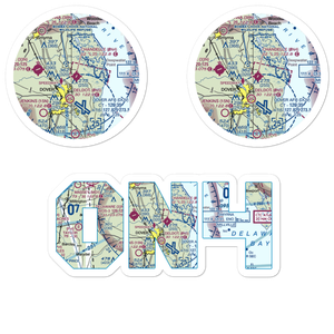 Chandelle Airport (0N4) VFR Sectional Sticker Pack