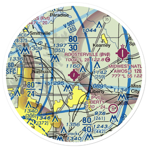 Roosterville Airport (0N0) VFR Sectional Sticker (20 mile)