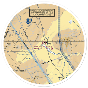 Lida Junction Airport (0L4) VFR Sectional Sticker (30 mile)