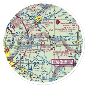 Dobie's Airport (0K6) VFR Sectional Sticker (30 mile)