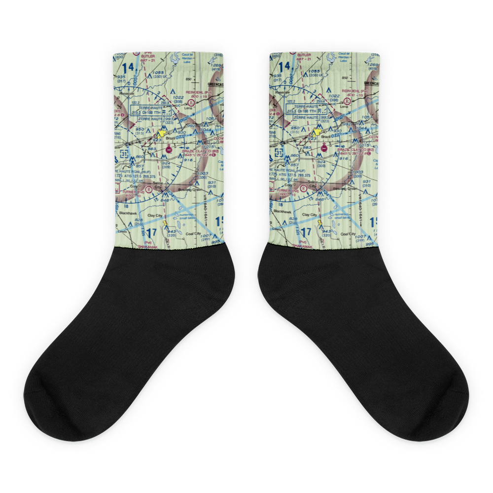 Brazil Clay County Airport (0I2) VFR Sectional Socks 