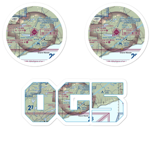 Grand Marais/Cook County Seaplane Base (0G5) VFR Sectional Sticker Pack