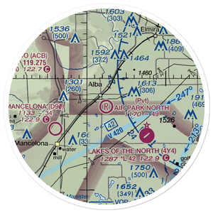 Air Park North (0D9) VFR Sectional Sticker (20 mile)