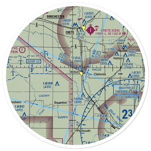 Wilber Municipal Airport (0D6) VFR Sectional Sticker (30 mile)