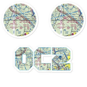 Hinckley Airport (0C2) VFR Sectional Sticker Pack