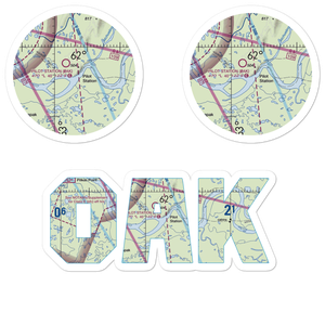 Pilot Station Airport (0AK) VFR Sectional Sticker Pack