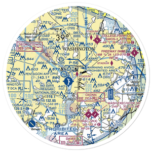 South Capitol Street Heliport (09W) VFR Sectional Sticker (30 mile)