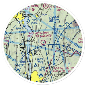 Airhaven Airport (09N) VFR Sectional Sticker (20 mile)