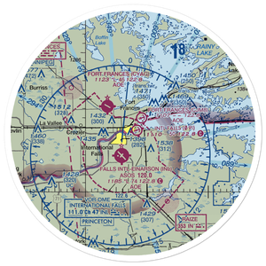 International Falls Seaplane Base (09I) VFR Sectional Sticker (30 mile)