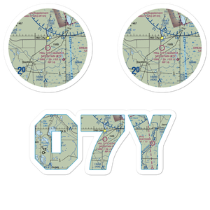 Hill City-Quadna Mountain Airport (07Y) VFR Sectional Sticker Pack