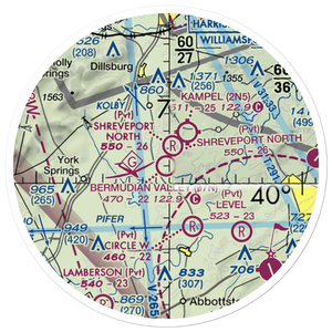 Bermudian Valley Airpark (07N) VFR Sectional Sticker (20 mile)