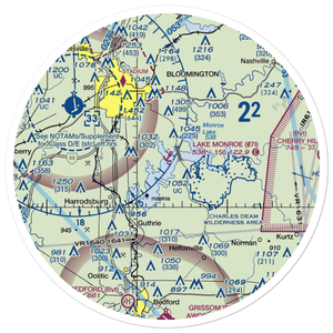 Lake Monroe Seaplane Base (07I) VFR Sectional Sticker (30 mile)