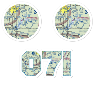 Lake Monroe Seaplane Base (07I) VFR Sectional Sticker Pack